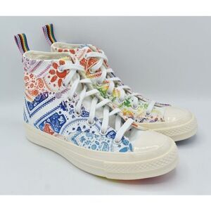 Converse Womens Size 7.5 Chuck 70 Hi Top Multicolored Unity Pride Shoes Sneakers